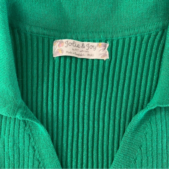 Green Polo Crop Top - Picture 4 of 6